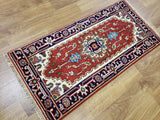 Indian Rug Hand Knotted Oriental Rug Serapi Oriental Area Rug 2'X4'