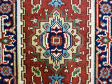 Indian Rug Hand Knotted Oriental Rug Serapi Oriental Area Rug 2'X4'