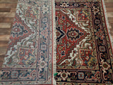 Indian Rug Hand Knotted Oriental Rug Serapi Oriental Area Rug 4'X6'1