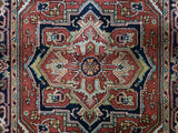 Indian Rug Hand Knotted Oriental Rug Serapi Oriental Area Rug 4'X6'1
