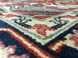 Indian Rug Hand Knotted Oriental Rug Serapi Oriental Area Rug 9'1X11'10