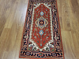 Indian Rug Hand Knotted Oriental Rug Serapi Oriental Rug 2'1X4'1