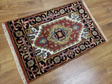Indian Rug Hand Knotted Oriental Rug Serapi Oriental Rug 2'X3'1