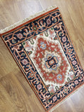 Indian Rug Hand Knotted Oriental Rug Serapi Oriental Rug 2'X3'