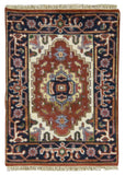 Indian Rug Hand Knotted Oriental Rug Serapi Oriental Rug 2'X3'