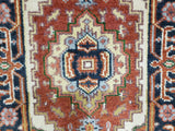 Indian Rug Hand Knotted Oriental Rug Serapi Oriental Rug 2'X3'