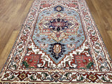 Indian Rug Hand Knotted Oriental Rug Serapi Oriental Rug 5'1X7'11