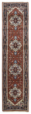 Indian Rug Hand Knotted Oriental Rug Serapi Oriental Runner 2'7X11'10