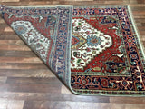 Indian Rug Hand Knotted Oriental Rug Serapi Oriental Runner Rug 4'11x7'11