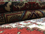 Indian Rug Hand Knotted Oriental Rug Serapi Oriental Runner Rug 4'11x7'11