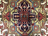 Indian Rug Hand Knotted Oriental Rug Serapi Oriental Runner Rug 4'11x8'