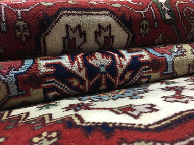 Indian Rug Hand Knotted Oriental Rug Serapi Oriental Runner Rug 4'11x8'