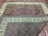 Indian Rug Hand Knotted Oriental Rug Tabriz Large Oriental Rug 8'10x11'9