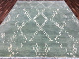 Indian Rug Hand Knotted Oriental Rug Turkish Knot Oushak Oriental Area Rug 8'1X10'