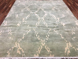 Indian Rug Hand Knotted Oriental Rug Turkish Knot Oushak Oriental Area Rug 8'1X10'