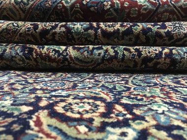 Indian Rug Hand Knotted Oriental Rug Very Fine Estate Herati Large Area Rug 9'x12'1