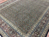 Indian Rug Hand Knotted Oriental Rug Very Fine Herati Oriental Rug 7'9x9'10