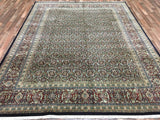 Indian Rug Hand Knotted Oriental Rug Very Fine Herati Oriental Rug 7'9x9'10