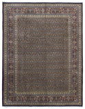 Indian Rug Hand Knotted Oriental Rug Very Fine Herati Oriental Rug 7'9x9'10