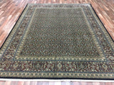 Indian Rug Hand Knotted Oriental Rug Very Fine Herati Oriental Rug 7'9x9'10