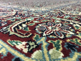 Indian Rug Hand Knotted Oriental Rug Very Fine Herati Oriental Rug 7'9x9'10