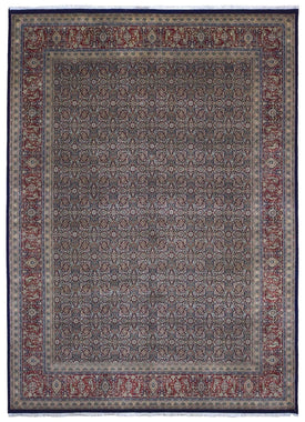 Indian Rug Hand Knotted Oriental Rug Very Fine Herati Oriental Rug 8'9 x 11'11