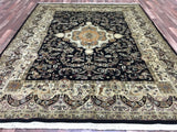 Very Fine Large Silk Tabriz Oriental Rug 7'8X9'7