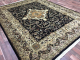 Very Fine Large Silk Tabriz Oriental Rug 7'8X9'7
