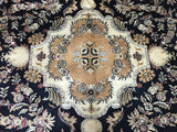 Very Fine Large Silk Tabriz Oriental Rug 7'8X9'7