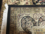 Very Fine Large Silk Tabriz Oriental Rug 7'8X9'7