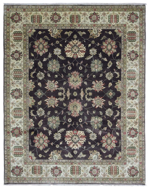 Indian Rug Hand Knotted Oriental Rug Very Fine Large Tabriz Oriental Rug 8'2X10'3