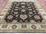 Indian Rug Hand Knotted Oriental Rug Very Fine Large Tabriz Oriental Rug 8'2X10'3