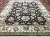 Indian Rug Hand Knotted Oriental Rug Very Fine Large Tabriz Oriental Rug 8'2X10'3