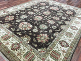 Indian Rug Hand Knotted Oriental Rug Very Fine Large Tabriz Oriental Rug 8'2X10'3