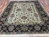 Indian Rug Hand Knotted Oriental Rug Very Fine Large Tabriz Oriental Rug 8'X10'