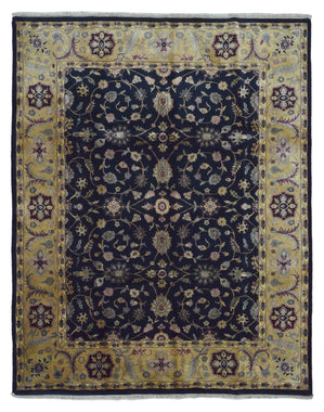 Indian Rug Hand Knotted Oriental Rug Very Fine Large Tabriz Oriental Rug 8'X10'
