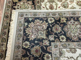 Indian Rug Hand Knotted Oriental Rug Very Fine Large Tabriz Oriental Rug 8'X10'