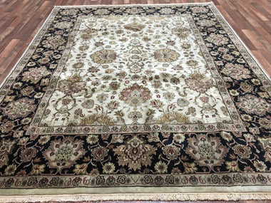 Indian Rug Hand Knotted Oriental Rug Very Fine Large Tabriz Oriental Rug 8'X10'