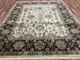 Indian Rug Hand Knotted Oriental Rug Very Fine Large Tabriz Oriental Rug 8'X10'
