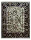 Indian Rug Hand Knotted Oriental Rug Very Fine Large Tabriz Oriental Rug 8'X10'