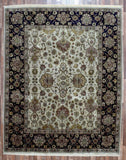 Indian Rug Hand Knotted Oriental Rug Very Fine Large Tabriz Oriental Rug 8'X10'