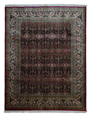 Indian Rug Hand Knotted Oriental Rug Very Fine Large Tabriz Oriental Rug 8'X10'