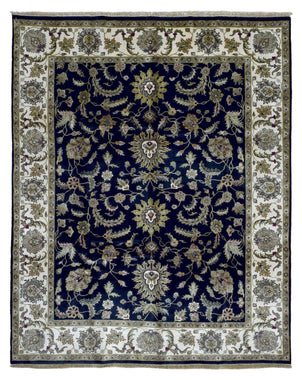 Indian Rug Hand Knotted Oriental Rug Very Fine Large Tabriz Oriental Rug 8'X10'