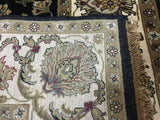 Indian Rug Hand Knotted Oriental Rug Very Fine Large Tabriz Oriental Rug 8'X10'