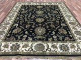 Indian Rug Hand Knotted Oriental Rug Very Fine Large Tabriz Oriental Rug 8'X10'
