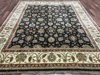 Indian Rug Hand Knotted Oriental Rug Very Fine Large Tabriz Oriental Rug 8'X10'