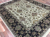 Indian Rug Hand Knotted Oriental Rug Very Fine Large Tabriz Oriental Rug 8'X10'