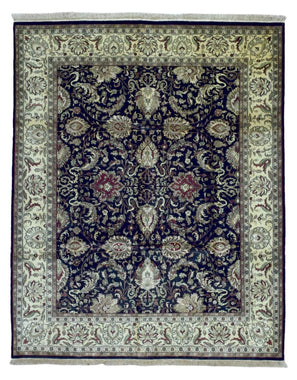 Indian Rug Hand Knotted Oriental Rug Very Fine Large Tabriz Oriental Rug 8'x10'