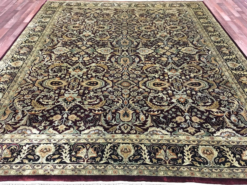 Red and Black Very Fine Large Tabriz Oriental Rug 7'10X10'