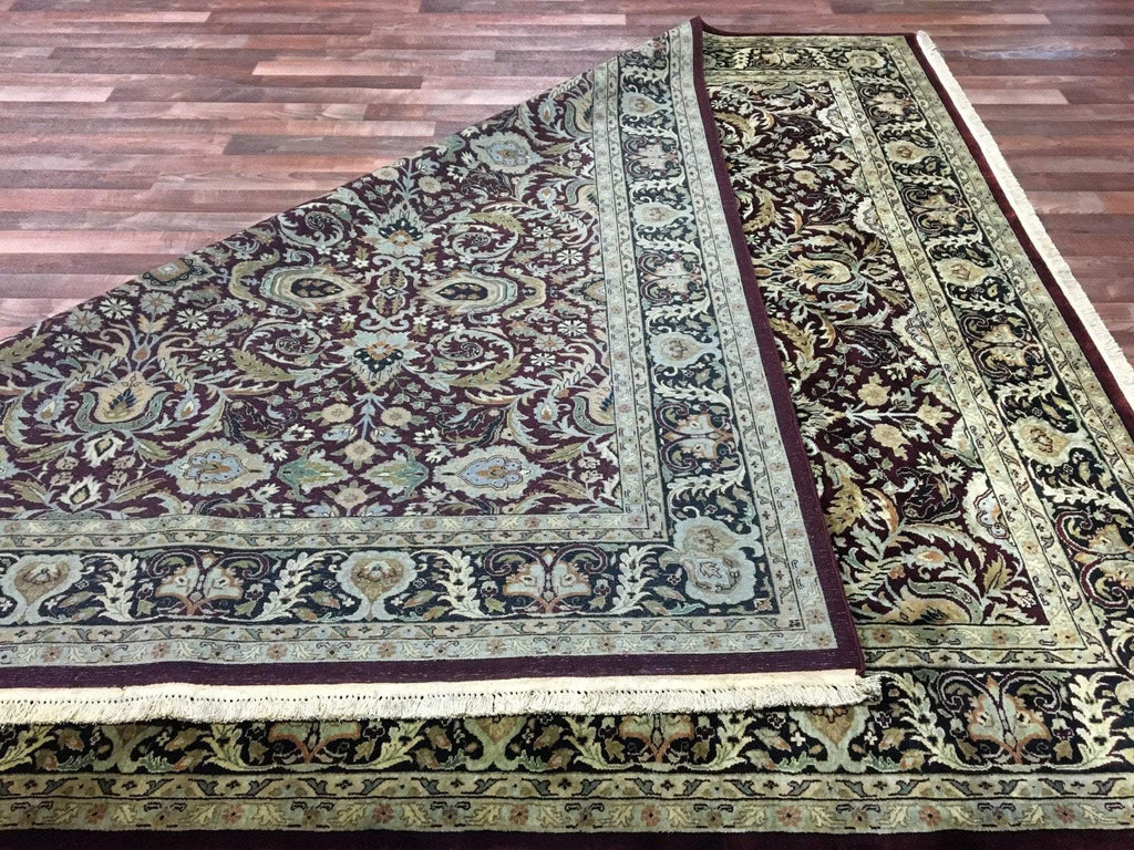 Red and Black Very Fine Large Tabriz Oriental Rug 7'10X10'